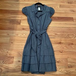 Chambray shirt dress